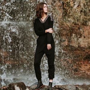 Piper and Scoot Soho embroidered jumpsuit size S